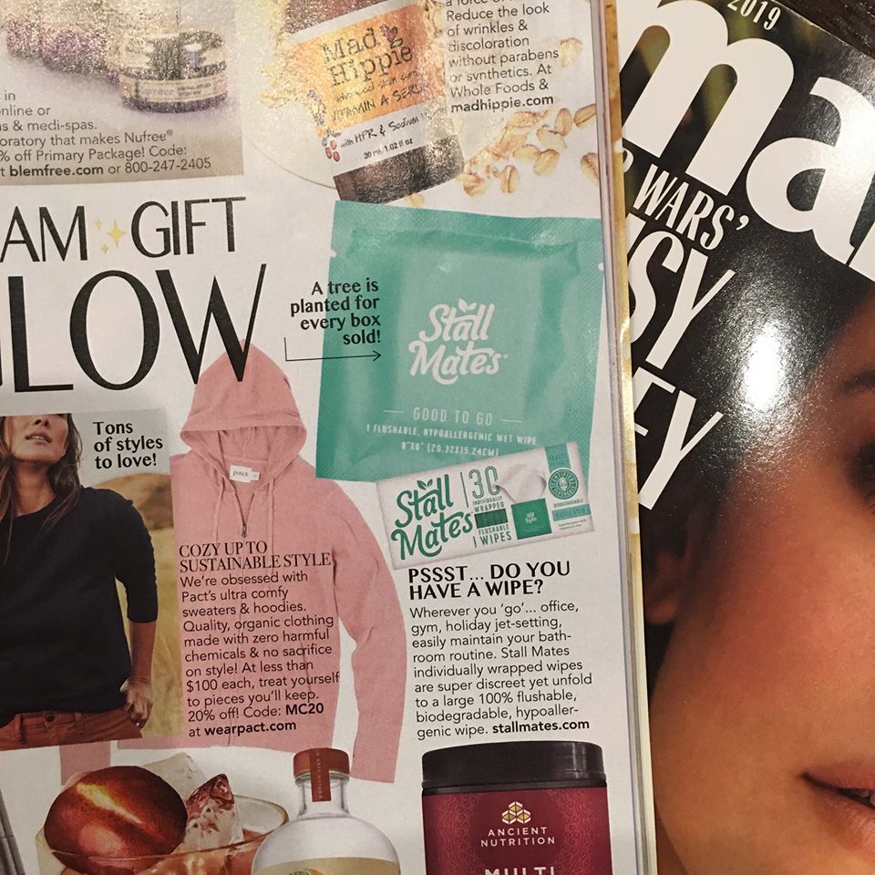 Stall Mates featured in the December 2019 issue of Marie Claire