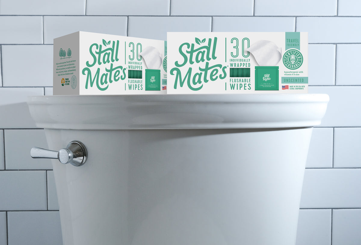 Stall Mates Wipes: Doorspoelbare, draagbare, milieuvriendelijke baddoekjes. (30 individueel verpakte doekjes Stall Mates Wipes: Doorspoelbare, draagbare, milieuvriendelijke baddoekjes. (30 individueel verpakte doekjes