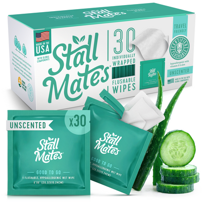 Stall Mates: 30 Wipe Travel Pack (on-the-go singles packets)