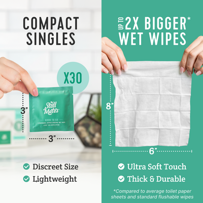 Stall Mates: 30 Wipe Travel Pack (on-the-go singles packets)